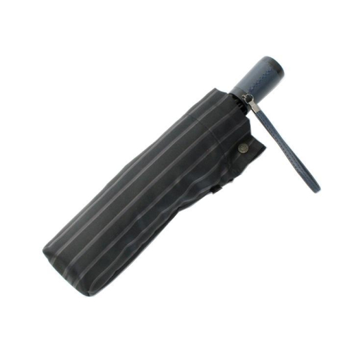 槙田商店【紳士折りたたみ傘 】Tie Stripe×Plain ブラック FAA5016 120325 - 山梨県富士河口湖町