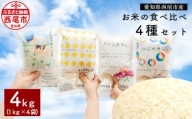 小笠原農園のお米の食べ比べ4 種セット・O050