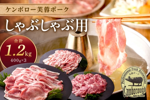 浜田市産 ケンボロー芙蓉ポーク しゃぶしゃぶ用 合計 1.2kg ふるさと納税 しゃぶしゃぶ ふるさと納税 豚肉 芙蓉ポーク 鍋【2】 1203741 - 島根県浜田市