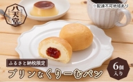 [ふるさと納税限定][ テレビで紹介 ! 話題 ! ] 大和の米粉を使用したプリンなくりーむパン6個 菓子パン デザート おやつ