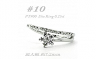流星の様に指の上で、ダイヤモンドの星が煌く指輪です　RCR001DI-P #10【1474320】