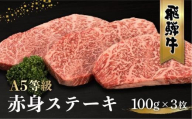 【12月発送】飛騨牛 A5等級 もも肉 ステーキ 100g×3枚 | 黒毛和牛 ブランド和牛 牛肉 A5ランク 飛騨高山 ながせ食品 FH015VC12