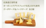 【オーガニックグラスフェッド生乳100％使用】ゴーダ＆ハードチーズ食べ比べ2個セット（AC0040）