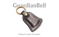 Roughtail leather works＜ガーディアンベル レザーキーホルダー＞ブラック【1482243】