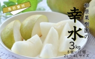 【先行受付】柳原果樹園の梨(幸水)3kg