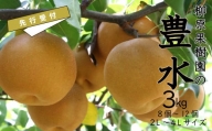 【先行受付】柳原果樹園の梨(豊水)3kg