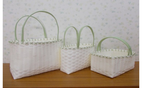 14-51 ショッピングバック3点セット(白系) 121618 - 北海道紋別市