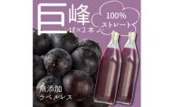 [巨峰ジュース]葡萄の産地から巨峰100%ストレートぶどうジュース1L×2本