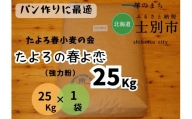 【北海道士別市】たよろの春よ恋（強力粉）25kg×1袋