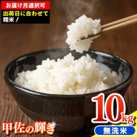 令和7年産『甲佐の輝き』無洗米10kg（5kg×2袋）【2026年1月より配送月選択可！】／出荷日に合わせて精米 - 国産 白米 無洗米 お米 ブレンド米 複数原料米 訳あり 厳選 マイスター 生活応援 ひのひかり 森のくまさん おすすめ 熊本県 甲佐町【価格改定ZJ】