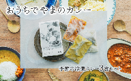 「おうちでやまのカレー」 季節の冷凍カレー3食セット 200g×3袋 専用BOX入り　カレー スパイス 薬膳 アーユルヴェーダ グルテンフリー 冷凍