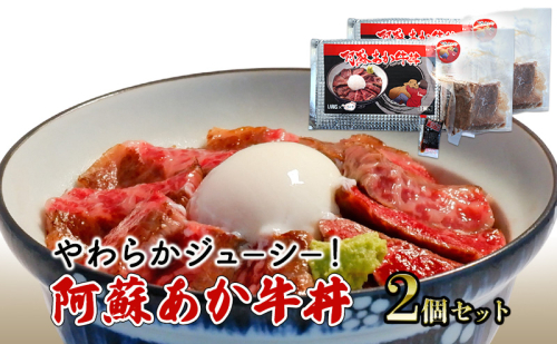 ローストビーフ 丼 セット 阿蘇 あか牛丼 2個 どんぶり 牛丼 牛肉 肉 お肉 あか牛 赤牛 配送不可：離島  1225948 - 熊本県錦町