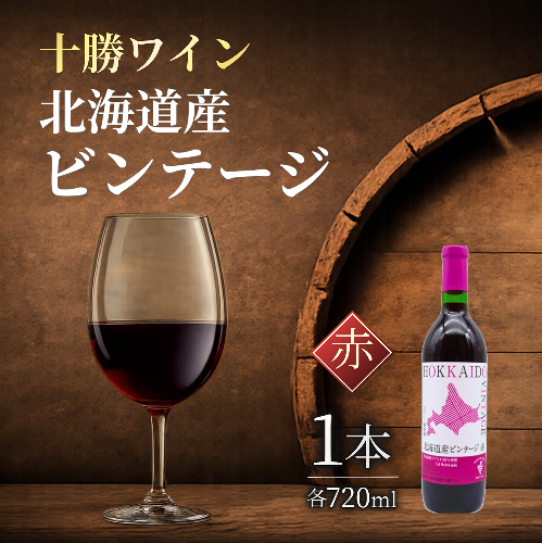 北海道産ビンテージ赤 1本 赤ワイン ヴィンテージ ビンテージ 北海道ワイン ぶどう 受賞歴あり 1228340 - 北海道池田町