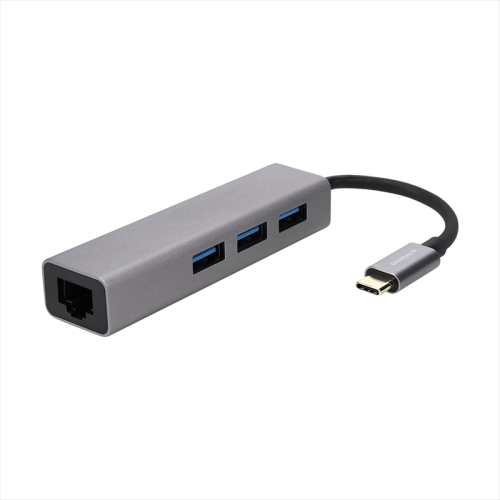 Owltech(オウルテック) USB タイプC to タイプA×3ポート&LANポートマルチポートアダプタ OWL-DSU3A3L-SV 【 アダプター 家電 神奈川県 海老名市 】 1230703 - 神奈川県海老名市
