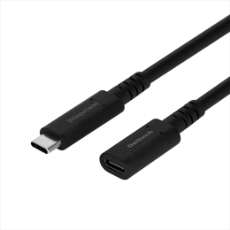ドッキングステーションやUSBハブの取り回しや、AC充電器と充電ケーブル間の延長など幅広く活用可能なUSB4対応延長ケーブルです。Power Delivery240Wに対応しており、高出力のデバイスで