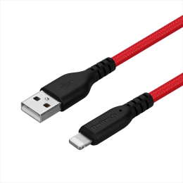 大人気の超タフストロングUSB Type-A to ライトニングケーブルの新モデルです。100000回以上の屈曲試験に耐え、コネクタの付け根にロングブッシュ形状を採用し、引っ張りや引き裂きに強く防弾チ