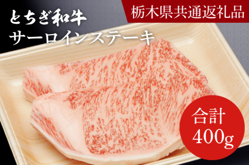 DN001　とちぎ和牛サーロインステーキ200ｇ×２枚【栃木県　共通返礼品】 1235942 - 栃木県益子町