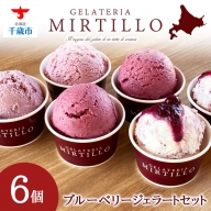 アイス ギフト ブルーベリー 4種 詰め合わせ 6個 セット ジェラート 【ミルティーロ】