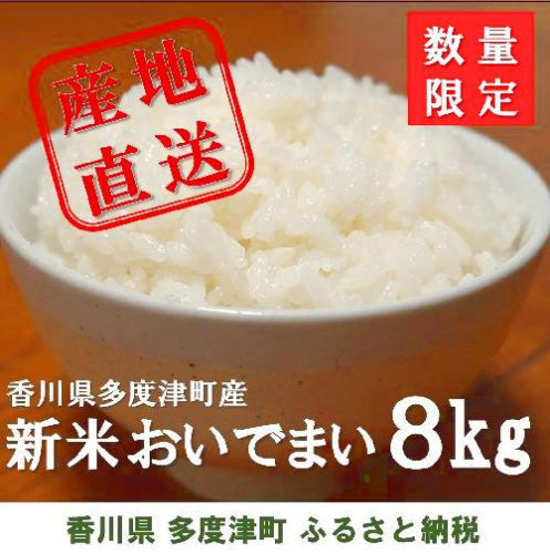 多度津町産 新米 おいでまい【令和6年産新米:11月頃より発送】(白米8kg)【A-11】 12385 - 香川県多度津町