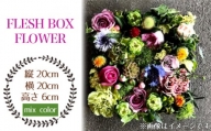No.026-06 FLESH BOX FLOWER（mix color系） ／ ボックスフラワー お花 癒し ギフト おしゃれ 愛知県