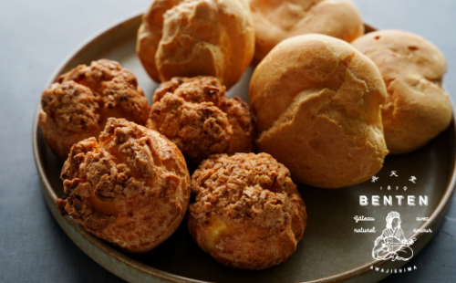 弁天堂 シュークリーム食べ比べセット 8個　　[スイーツ カスタード 冷凍 焼菓子 クッキーシュー] 1239769 - 兵庫県淡路市