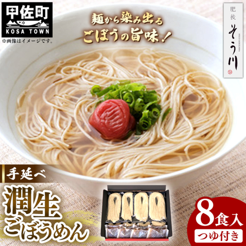 潤生ごぼうめん８食入り 124412 - 熊本県甲佐町