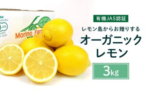 【有機JAS認証】レモン島からお贈りするオーガニックレモン ３kg 有機レモン 2026年2月以降発送予定 産直 国産 有機栽培