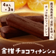 ZS-744 金柑チョコフィナンシェ 計12本（4本入り×3箱）