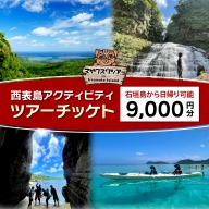 旅行券 沖縄 チケット 西表島 アクティビティ ツアーチケット 9,000円 旅行クーポン 旅行 体験 観光 クーポン