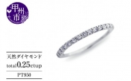 指輪 天然 ダイヤモンド 0.25ct VS～VVSクラス ハーフ Judithジュディス【pt950】r-263（KRP）M84-1410