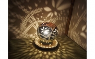 陶器のランプシェード『光の花』 手作り 陶器 ランプ 照明　広川町 / やす波窯 [AFAY010]