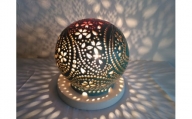 陶器のランプシェード『桜満開』  手作り 陶器 ランプ 照明　広川町 / やす波窯 [AFAY011]