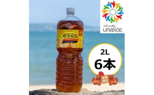 【沖縄限定販売！】紅茶花伝ガーデンレモンティー2L×6本 1255125 - 沖縄県浦添市