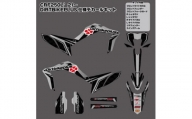 ダートバイクプラスオリジナル CRF250L’21-'24 グラフィックデカールキット グレーカラー【1492487】