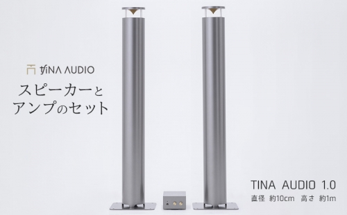 知名オーディオ　TINA AUDIO 1.0　直径10cm　スピーカーとアンプのセット 1255562 - 沖縄県沖縄市