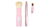 熊野化粧筆　シナモロール携帯用ブラシ＆携帯リップブラシセット