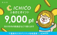 デジタル地域通貨ICHICOふるさとポイント9,000pt【12203-0221】