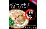 本ソーキそば(細麺・大盛3食セット)沖縄そば【1470998】