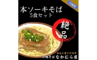 本ソーキそば(細麺・5食セット)沖縄そば【1471005】