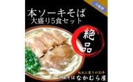 本ソーキそば(太麺・大盛り5食セット)沖縄そば【1471013】