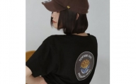 バックプリント 館山市 マンホールTシャツ 黒 Sサイズ【1489884】