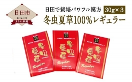 【ふるさと納税】Ｄ−１２ 冬虫夏草 100％ レギュラー 3個 セット 漢方