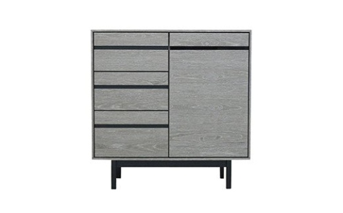 【開梱・設置】ロゼッタ 80cm サイドボード（グレーC-106）　AX035 126395 - 福岡県大木町