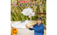 米 令和5年産 稲美金賞農家 藤本勝彦さんのキヌヒカリ玄米5kg お米 こめ コメ