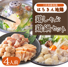 贅沢な土佐はちきん地鶏のお鍋セットです。 「土佐はちきん地鶏(じどり)」は、高知県畜産試験場が高知県原産の日本鶏をベースに2005年に開発した肉用鶏です。 「はちきん」とは、行動、思考、容姿などが元気