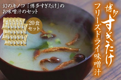 博多すぎたけ　フリーズドライ味噌汁（20食セット）　AU01 126557 - 福岡県大木町