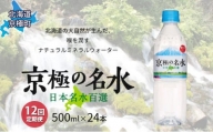 京極の名水 500ｍｌ×24本 ペットボトル【12回定期便】［北海道京極町］羊蹄のふきだし湧水