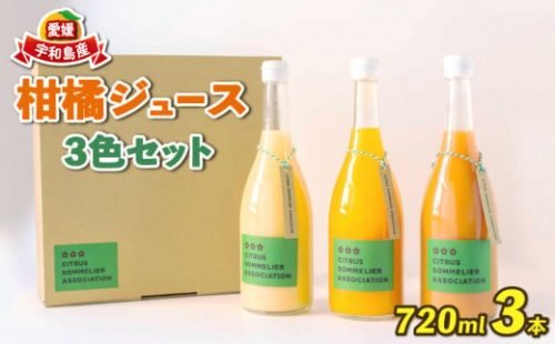 柑橘ジュース 720ml ×3本 おまかせ セット 柑橘ソムリエ 愛媛 先行予約 果汁 飲料 柑橘 みかんジュース みかん 愛媛みかん 愛媛蜜柑 愛媛ミカン ストレート ジュース 100%ジュース 蜜柑 mikan 果物 くだもの フルーツ 国産 愛媛 宇和島 H015-064001