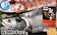 先行予約 北海道産 新巻鮭 1本 約3.3kg