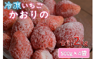(1039) 長門産冷凍いちご【かおりの】(500g×4袋)